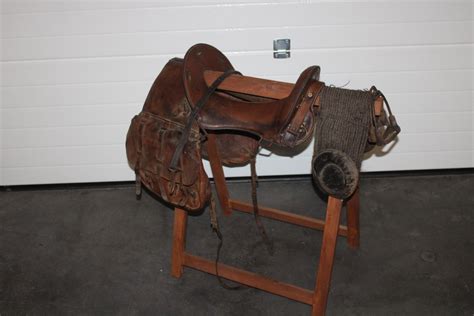 Illustration historique d'une selle de cavalerie américaine