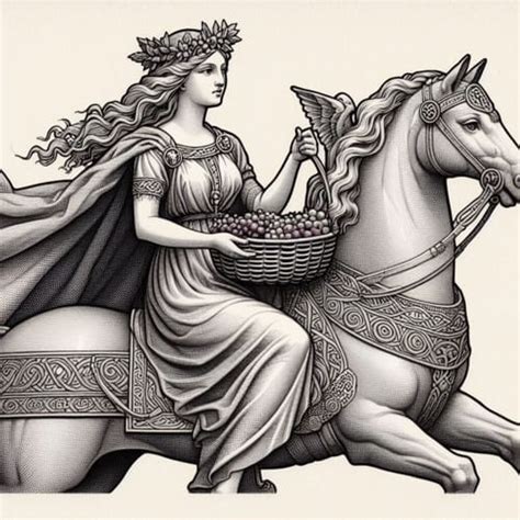 Représentation de la déesse Epona