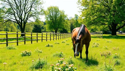 Un gardian à cheval dans un pré