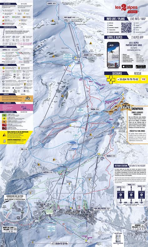 Carte simplifiée indiquant des pistes de ski de fond potentielles pour le ski joëring