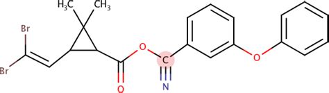 Structure chimique de la deltaméthrine
