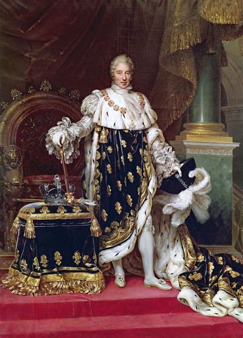Représentation de Charles X en costume royal