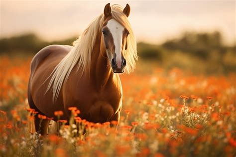 Cheval dans un champ