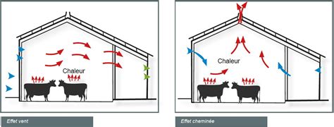 Système de ventilation dans un bâtiment d'élevage