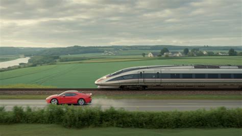 Schéma comparatif des temps de trajet : voiture vs. train (avec transferts)