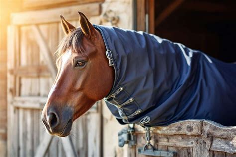 Cheval souffrant de douleur