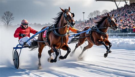 Un sulky lors d'une course de trot attelé