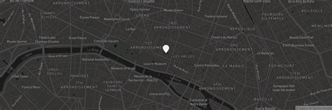 Carte de Paris indiquant l'emplacement du restaurant l'Epopée