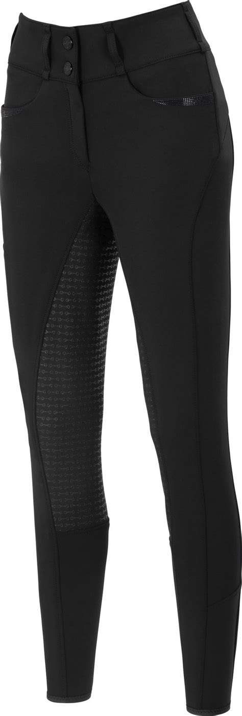 Un cavalier en pantalon d'équitation noir élégant
