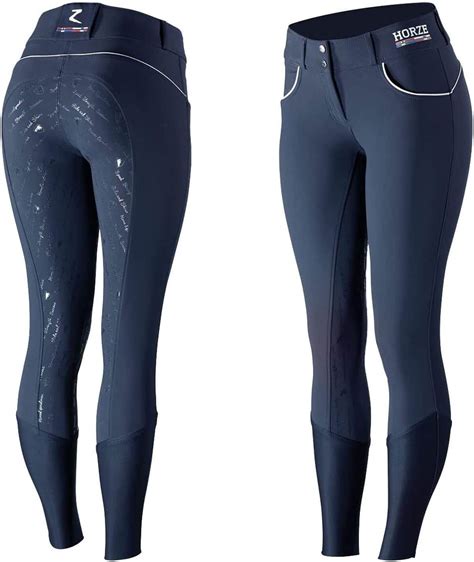 Gros plan sur le grip en silicone d'un pantalon d'équitation