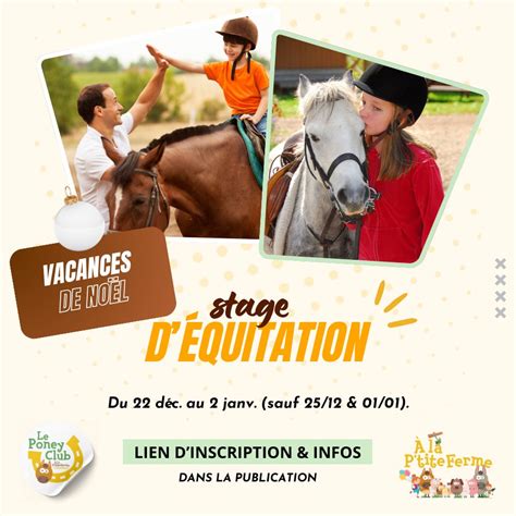 Enfants participant à un stage poney