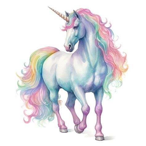 Poney avec une crinière colorée