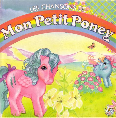 Illustration des personnages de Mon Petit Poney dans un décor musical