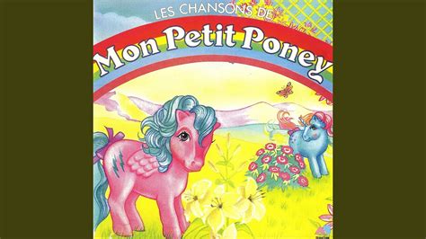 Partition stylisée d'une chanson de Mon Petit Poney