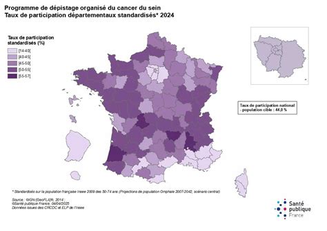 Carte de France montrant la prévalence de la carence en vitamine D selon les régions
