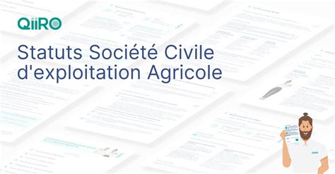 Structure d'une société civile d'exploitation agricole