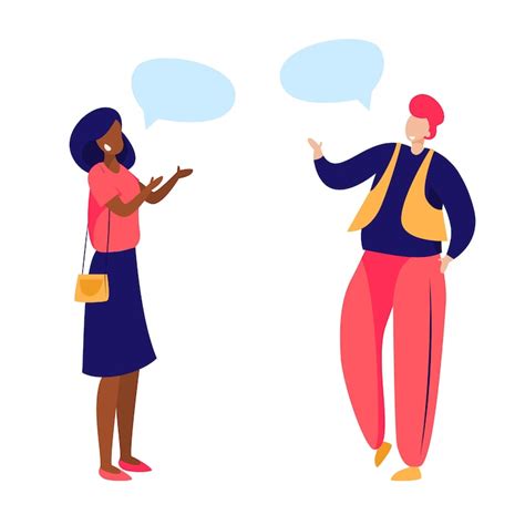 Illustration de personnes discutant amicalement