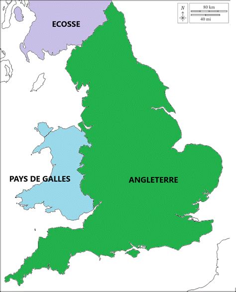 Carte de l'Angleterre montrant la région du Lancashire