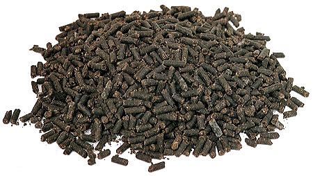 Fumier déshydraté en granulés