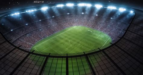 Stade de football lors d'un match