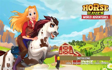 Carte du monde de Horse Haven World Adventures montrant différentes localisations