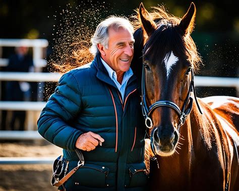 Entraîneur de chevaux de trot avec un cheval