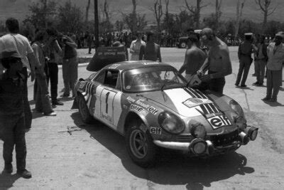 Bernard Darniche au volant d'une Alpine A110