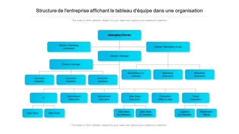Schéma de la structure d'une société de production télévisuelle