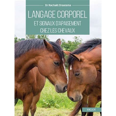 Illustration de différents signaux du langage corporel du cheval