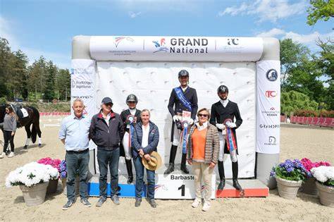 Podium du Grand National de Dressage