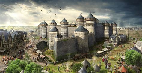 Reconstitution du château d'Épinal au Moyen Âge