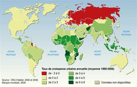Croissance de la population urbaine mondiale