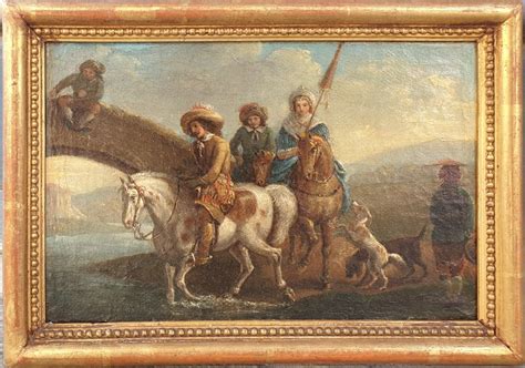 Cavaliers traversant une rivière en Lozère