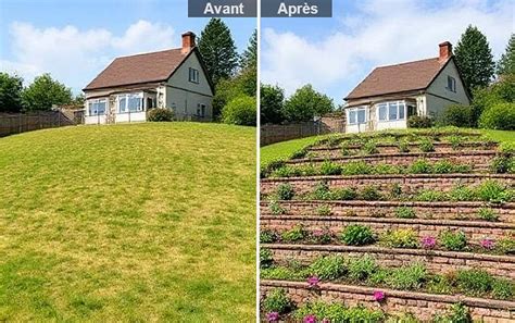 Cheval au pas sur un terrain en pente