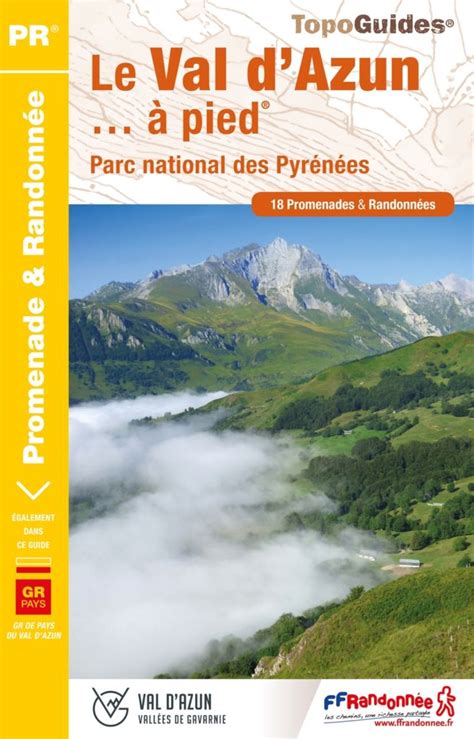 Carte schématique des Pyrénées avec le Val d'Azun marqué