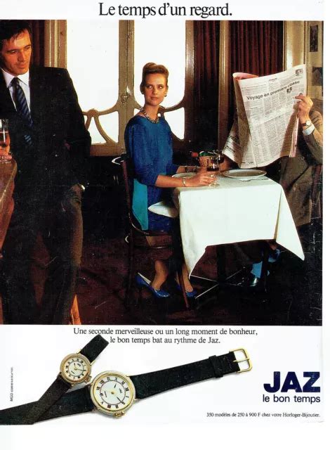 Publicité Jaz ancienne avec une femme se réveillant