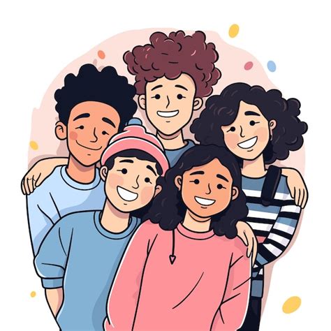 Groupe de cavaliers souriants posant ensemble après une compétition