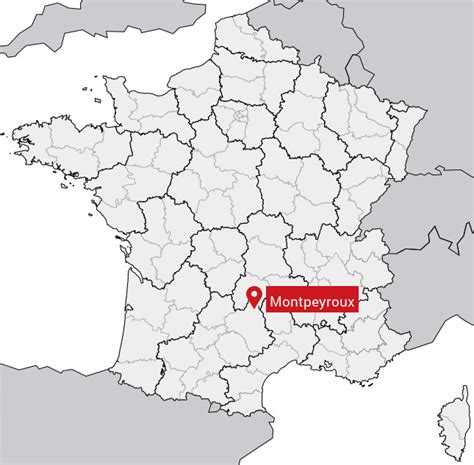 Carte des environs de Montpeyroux avec les sites d'intérêt