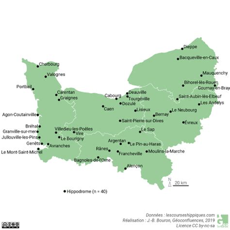 Carte de France indiquant la localisation des hippodromes mentionnés : Lyon-Parilly, Vichy, Aix-les-Bains, Feurs, Saint-Galmier, Cagnes-sur-Mer