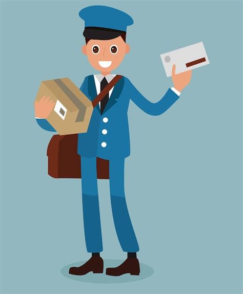 Facteur livrant un colis à un domicile