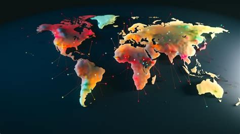 Carte du monde avec des zones désertiques mises en évidence
