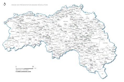 Carte de l'Orne avec Moulins-la-Marche
