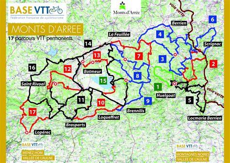 Carte des Monts d'Arrée