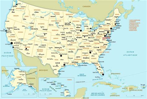 Une carte stylisée des États-Unis mettant en évidence l'Ouest