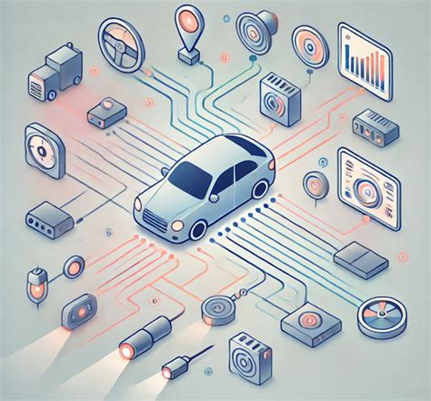 Schéma de calculateurs dans une voiture moderne