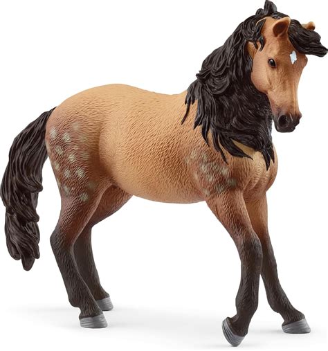Figurine de cheval Schleich grise à crinière noire