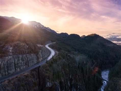 La Sea to Sky Highway avec ses vues spectaculaires