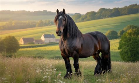 Cheval de trait transportant du matériel dans les tranchées