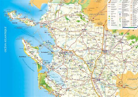 Carte de la Charente-Maritime avec des points d'intérêt équestres