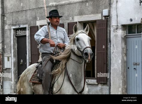 Un gardian à cheval dans la Camargue